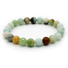 Carica l'immagine nel visualizzatore di Gallery, Bracciale unisex Amazzonite 8 mm sfaccettati