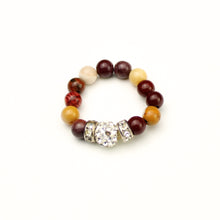 Carica l'immagine nel visualizzatore di Gallery, Anello mokaite e strass