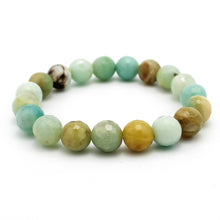 Carica l'immagine nel visualizzatore di Gallery, Bracciale unisex Amazzonite 10 mm sfaccettati