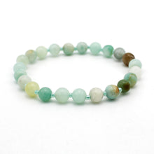 Carica l'immagine nel visualizzatore di Gallery, Bracciale unisex Amazzonite 6 mm lisci