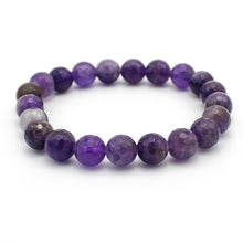 Carica l'immagine nel visualizzatore di Gallery, Bracciale unisex Ametista 8 mm sfaccettati