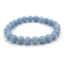 Carica l'immagine nel visualizzatore di Gallery, Bracciale unisex Angelite 8 mm lisci