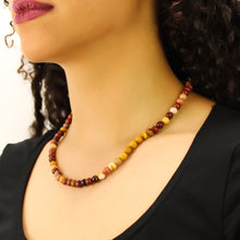 Carica l'immagine nel visualizzatore di Gallery, Collana girocollo mokaite 6 mm lisci