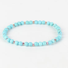 Carica l'immagine nel visualizzatore di Gallery, Bracciale unisex howlite 4 mm lisci