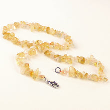 Carica l'immagine nel visualizzatore di Gallery, Collana girocollo chips quarzo citrino
