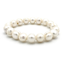 Carica l'immagine nel visualizzatore di Gallery, Perle di fiume, bianche, tonde, 10 mm