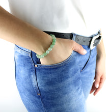 Carica l'immagine nel visualizzatore di Gallery, Bracciale unisex Avventurina 8 mm sfaccettati