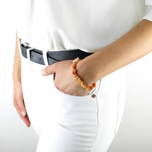 Carica l'immagine nel visualizzatore di Gallery, Bracciale donna chips calcite arancio