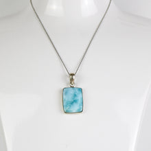 Carica l'immagine nel visualizzatore di Gallery, Ciondolo larimar e argento 925-7 gr
