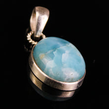 Carica l'immagine nel visualizzatore di Gallery, Ciondolo larimar e argento 925-5 gr