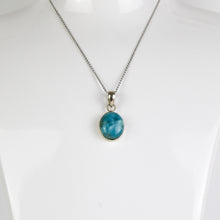 Carica l'immagine nel visualizzatore di Gallery, Ciondolo larimar e argento 925-5 gr