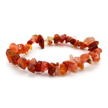 Carica l'immagine nel visualizzatore di Gallery, Bracciale donna chips corniola