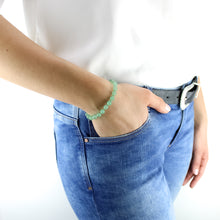 Carica l'immagine nel visualizzatore di Gallery, Bracciale unisex Avventurina 6 mm lisci