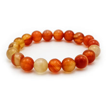 Carica l'immagine nel visualizzatore di Gallery, Bracciale unisex corniola 10 mm lisci