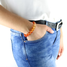 Carica l'immagine nel visualizzatore di Gallery, Bracciale unisex corniola 10 mm lisci