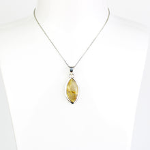 Carica l'immagine nel visualizzatore di Gallery, Ciondolo quarzo rutilato e argento 925-6,5 gr