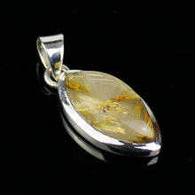 Carica l'immagine nel visualizzatore di Gallery, Ciondolo quarzo rutilato e argento 925-6,5 gr