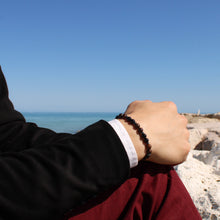 Carica l'immagine nel visualizzatore di Gallery, Bracciale uomo 6 mm bronzite, ematite e onice nero