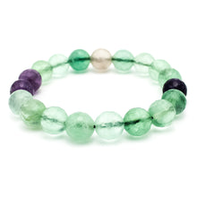 Carica l'immagine nel visualizzatore di Gallery, Bracciale unisex Fluorite 10 mm sfaccettati