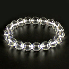 Carica l'immagine nel visualizzatore di Gallery, Bracciale unisex Cristallo di rocca 10 mm lisci