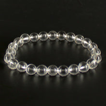 Carica l'immagine nel visualizzatore di Gallery, Bracciale unisex Cristallo di rocca 8 mm lisci