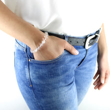 Carica l'immagine nel visualizzatore di Gallery, Bracciale unisex Cristallo di rocca 8 mm lisci