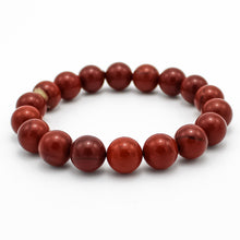 Carica l'immagine nel visualizzatore di Gallery, Bracciale unisex Diaspro rosso 10 mm lisci