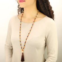 Carica l'immagine nel visualizzatore di Gallery, Mala Quarzo fumè e agata corniola