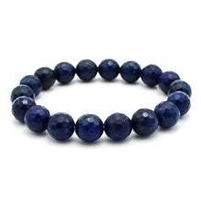 Carica l'immagine nel visualizzatore di Gallery, Bracciale unisex Lapislazzuli 10 mm sfaccettati