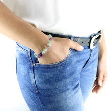 Carica l'immagine nel visualizzatore di Gallery, Bracciale unisex Fluorite 8 mm lisci