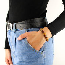 Carica l'immagine nel visualizzatore di Gallery, Bracciale unisex Mokaite 10 mm sfaccettati