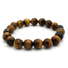 Carica l'immagine nel visualizzatore di Gallery, Bracciale unisex Occhio di tigre 10 mm sfaccettati