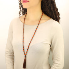 Carica l'immagine nel visualizzatore di Gallery, Mala Quarzo fumè e semi di rudraksha