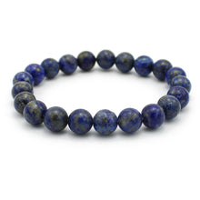 Carica l'immagine nel visualizzatore di Gallery, Bracciale unisex Lapislazzuli 8 mm lisci