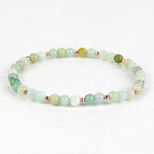 Carica l'immagine nel visualizzatore di Gallery, Bracciale unisex amazzonite 4 mm lisci