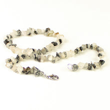 Carica l'immagine nel visualizzatore di Gallery, Collana girocollo chips quarzo tormalinato