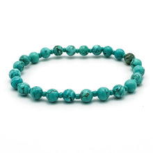 Carica l'immagine nel visualizzatore di Gallery, Bracciale unisex Howlite 6 mm lisci