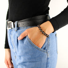 Carica l'immagine nel visualizzatore di Gallery, Bracciale unisex Quarzo fumè 10 mm sfaccettati