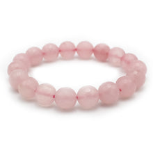 Carica l'immagine nel visualizzatore di Gallery, Bracciale unisex Quarzo rosa 10 mm sfaccettati