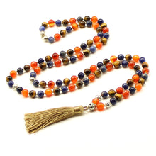 Carica l'immagine nel visualizzatore di Gallery, Mala Sodalite, corniola e occhio di tigre