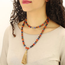 Carica l'immagine nel visualizzatore di Gallery, Mala Sodalite, corniola e occhio di tigre