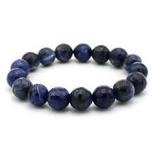 Carica l'immagine nel visualizzatore di Gallery, Bracciale unisex Sodalite 10 mm sfaccettati