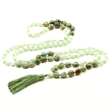 Carica l'immagine nel visualizzatore di Gallery, Mala Angelite verde e turchese africano