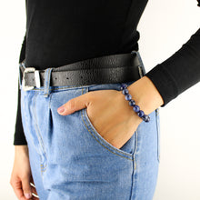 Carica l'immagine nel visualizzatore di Gallery, Bracciale unisex Sodalite 10 mm sfaccettati