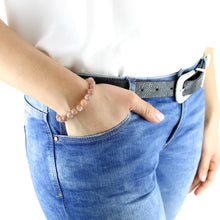 Carica l'immagine nel visualizzatore di Gallery, Bracciale unisex Pietra di luna 8 mm lisci