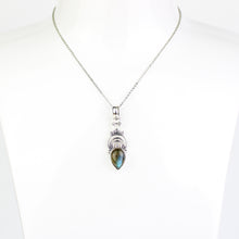 Carica l'immagine nel visualizzatore di Gallery, Ciondolo labradorite e argento 925-3 gr