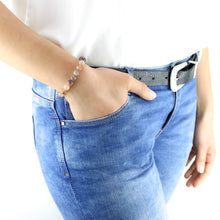 Carica l'immagine nel visualizzatore di Gallery, Bracciale unisex Agata botswana 8 mm sfaccettati