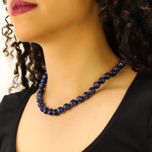 Carica l'immagine nel visualizzatore di Gallery, Collana girocollo sodalite 10 mm sfaccettati