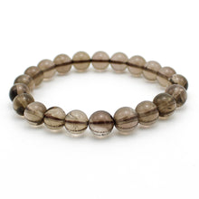 Carica l'immagine nel visualizzatore di Gallery, Bracciale unisex Quarzo fumè 8 mm lisci