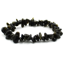 Carica l'immagine nel visualizzatore di Gallery, Bracciale donna chips ossidiana nera